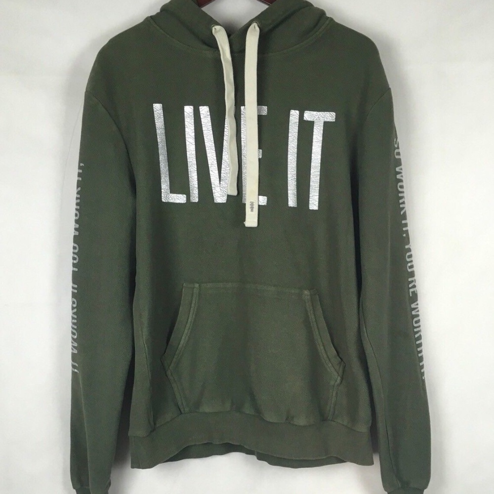 LULAROE WOMENS LOGO LIVE IT HOODIE SWEATER